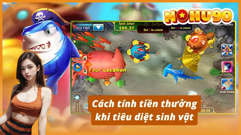Cách chơi Jackpot Đánh Cá Nohu90 cho người mới