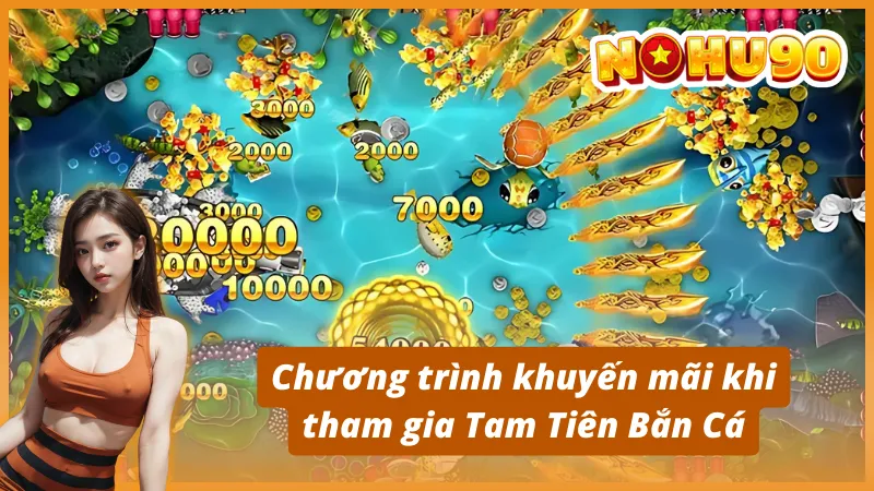 Chương trình khuyến mãi khi tham gia Tam Tiên Bắn Cá